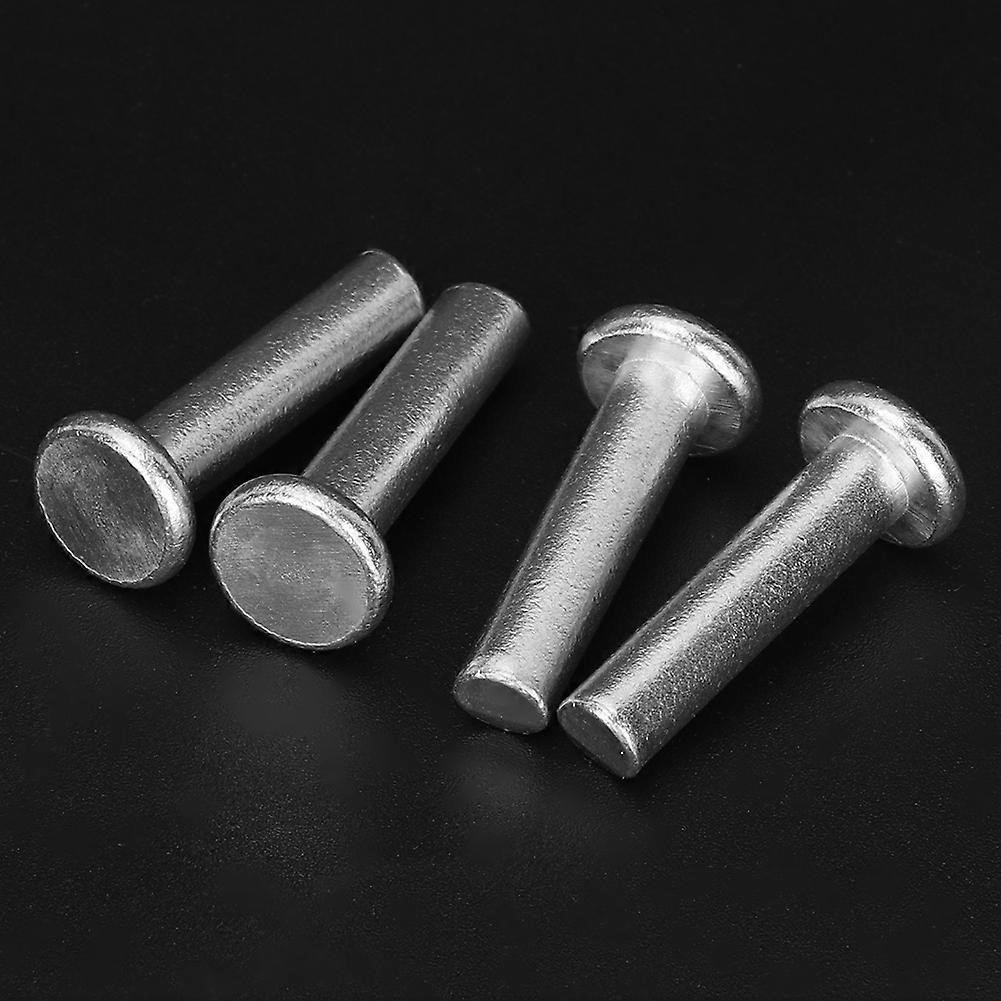 20pcs GB867 M6 Flat Head Aluminum Rivets Flat Head Solid Rivet (M6 * 25)