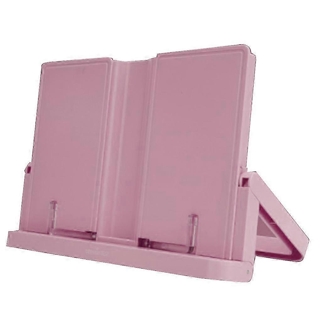 TEN-WIN Foldable Adjustable Book Stand Holder for Kids & Students - Pink