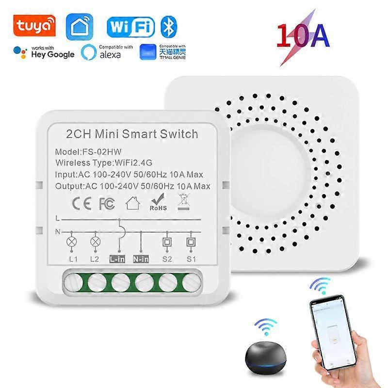WIFI Graffiti Smart Switch 1/2/3/4 Channel Cassette Switch Voice Timer