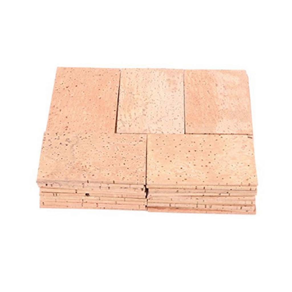 50Pcs Universal Sax Neck Corks, Neck Cork Sheet for Alto/Soprano/Tenor Saxophone, Joint Cork Sheet Replacements Pack