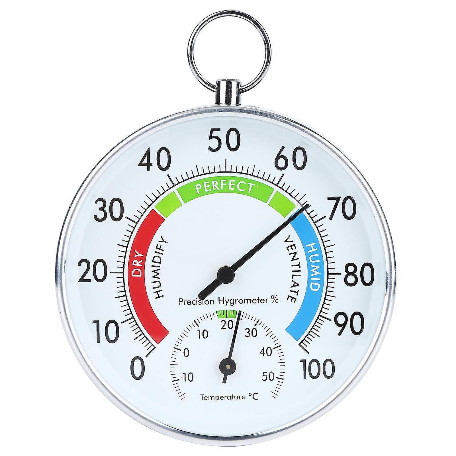 Thermometer Hygrometer Temperature Humidity Meter With Hanging Hook For Indoor Greenhouse And Warehouse Measurements