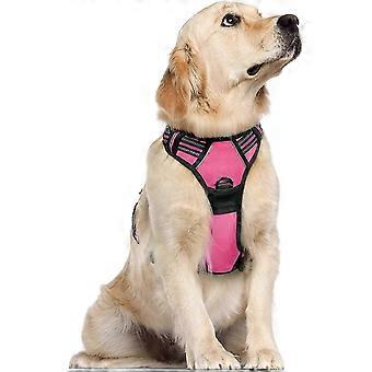 Dog Harness Dog Harness, Anti-Pull Pet Harness with 2 Leash Clips, Adjustable Soft Padded Dog Vest, Reflective Oxford Pet Vest Outdoor with Easy Contr