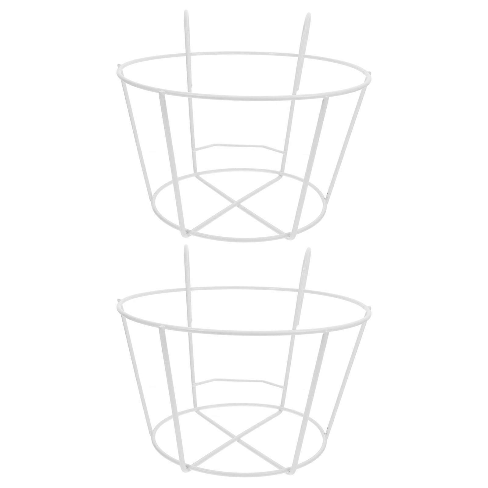 Flower Pot Holder Ring, Elegant Iron Craftsmanship for Decorative Purposes