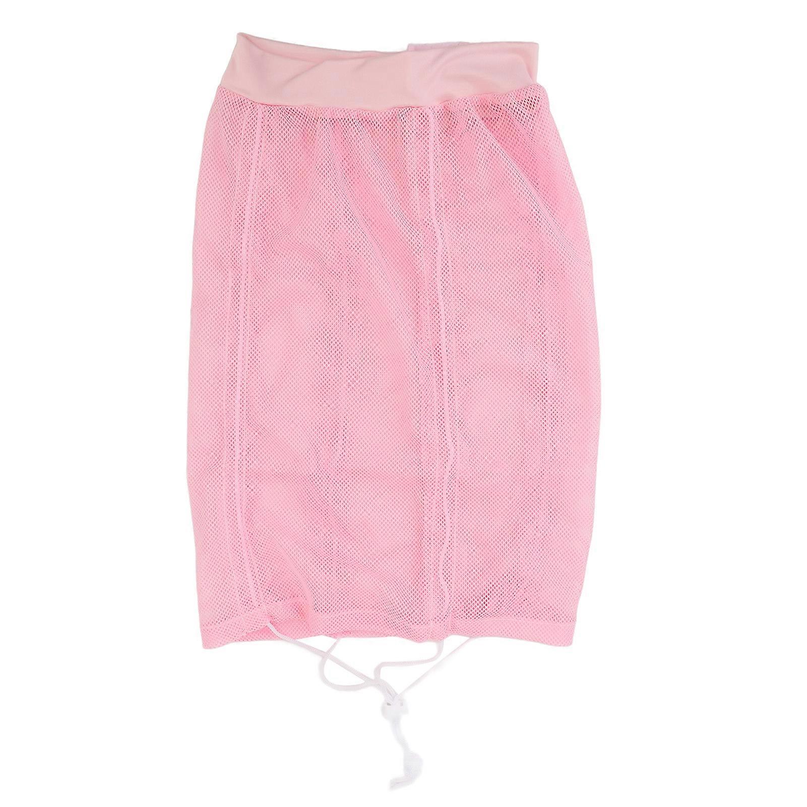 Hairnet Cap, Adjustable Size, Drawstring, Washable and Reusable, for All Hair Types, Pink