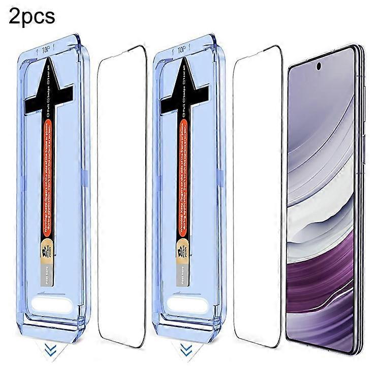 Samsung Galaxy S25 + / S24 +強化ガラスHDクリアスクリーンプロテクターと互換性のある2セット自動ダスト除去ツール付き