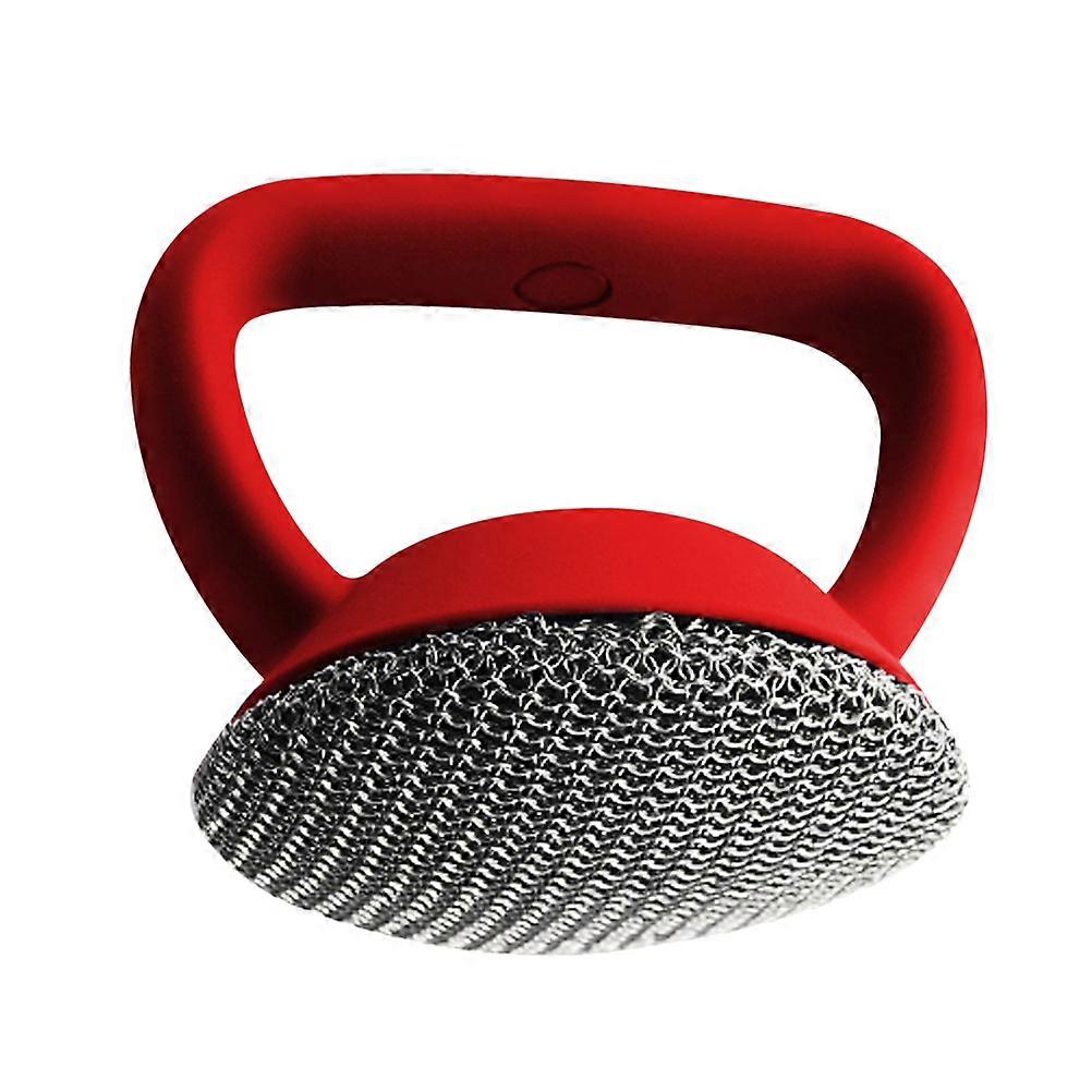 Stainless Steel Dish Cleaner Brush with Long Handle Reusable Kitchen Scrubber for Pots, Skillets & Oil Stains Ergonomic Grip for Easy Cleaning
