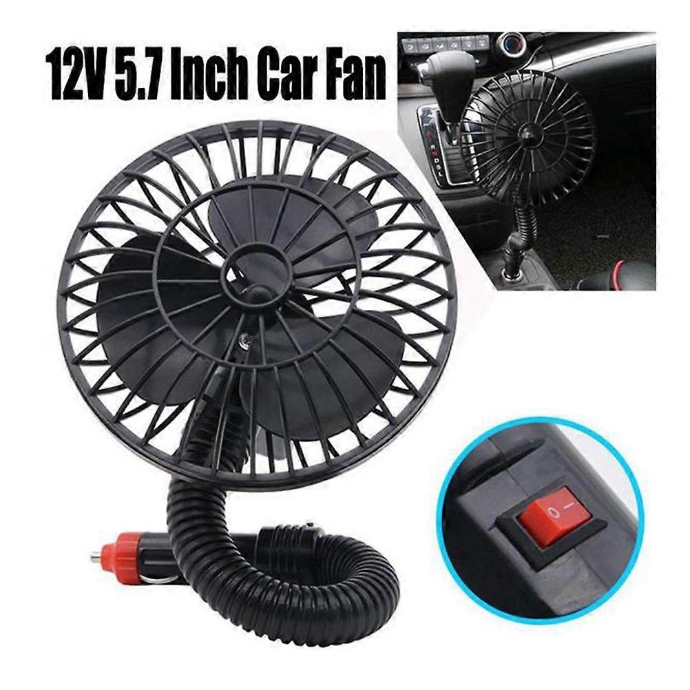Portable Auto Fan, Small Yet Powerful with Rotating Blower, Enhances In-Car Comfort