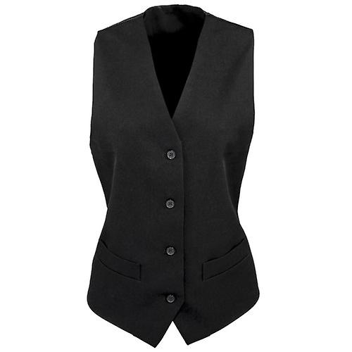 Premier Womens/Ladies Lined Polyester Waistcoat / Bar Wear / Catering