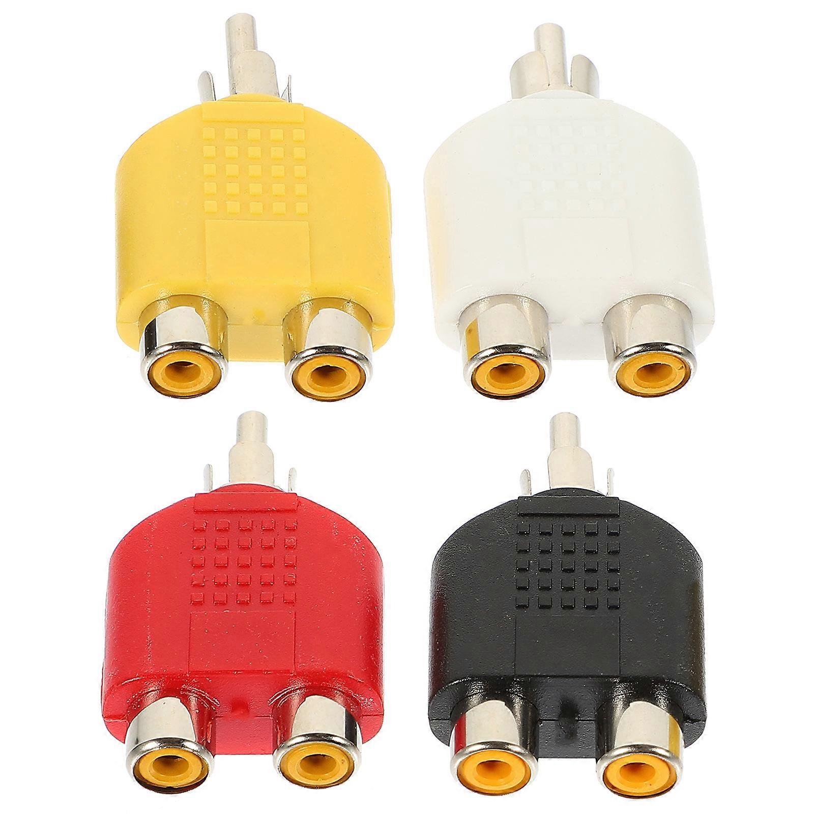 The **4pcs Y Splitter Adapter Female to Male Converter for Audio/Video Cable** is a versatile and compact solution designed to expand the