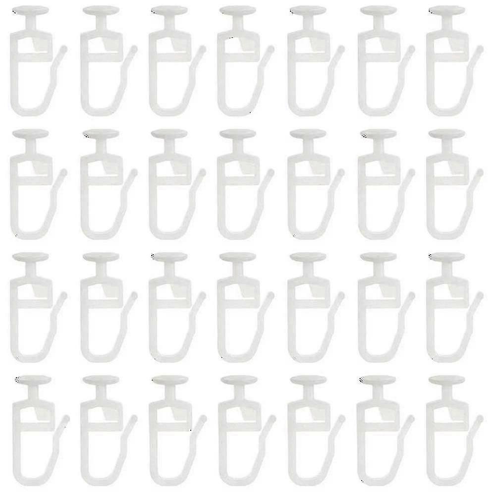 200 Pack 8.3mm Folding Curtain Glider Hooks for Track, Durable Sliding Rollers Replacement Set