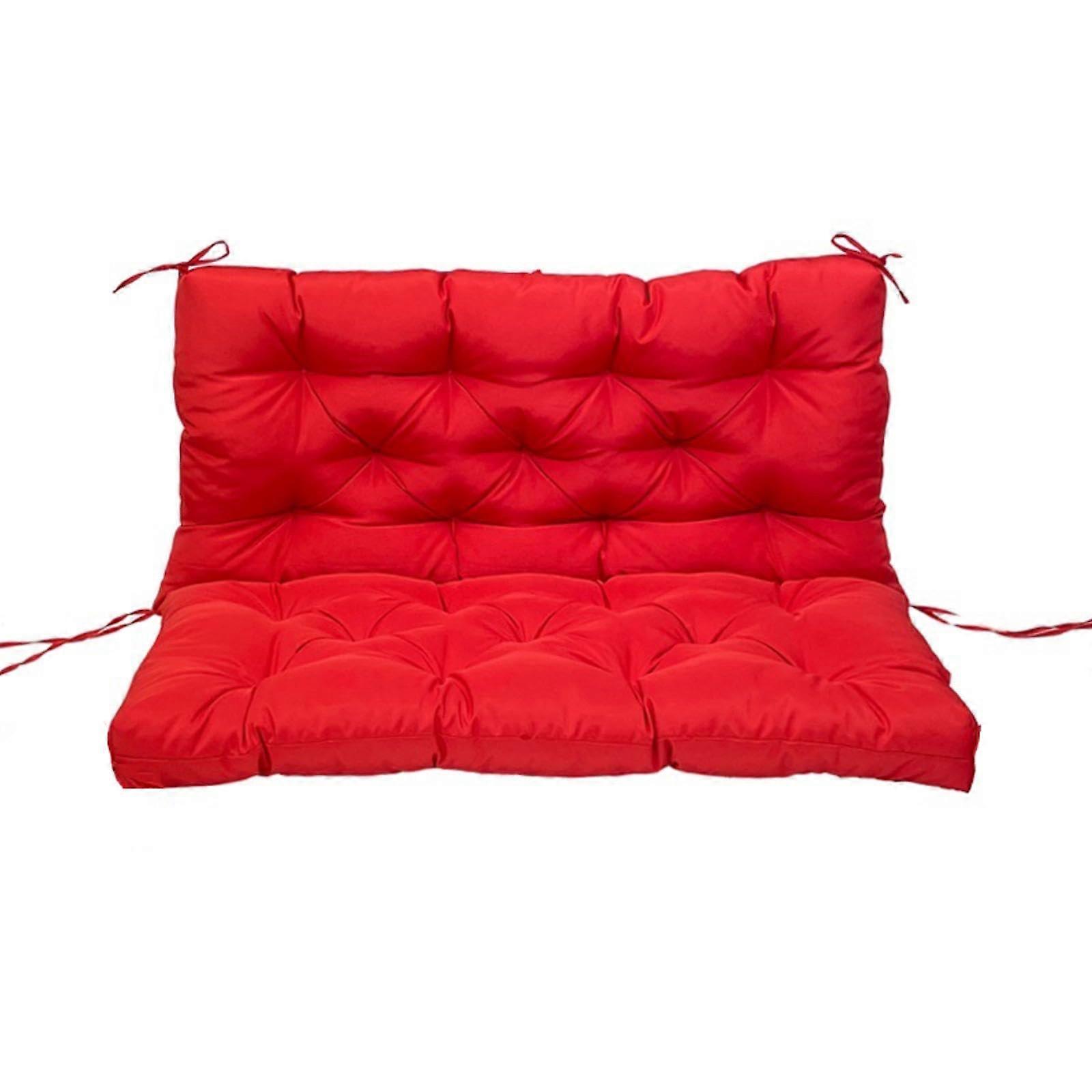 Swing cushion, 152.4 x 101.6 cm, thickened, replacement for 2 and 3seater swings, red 60'x40'
