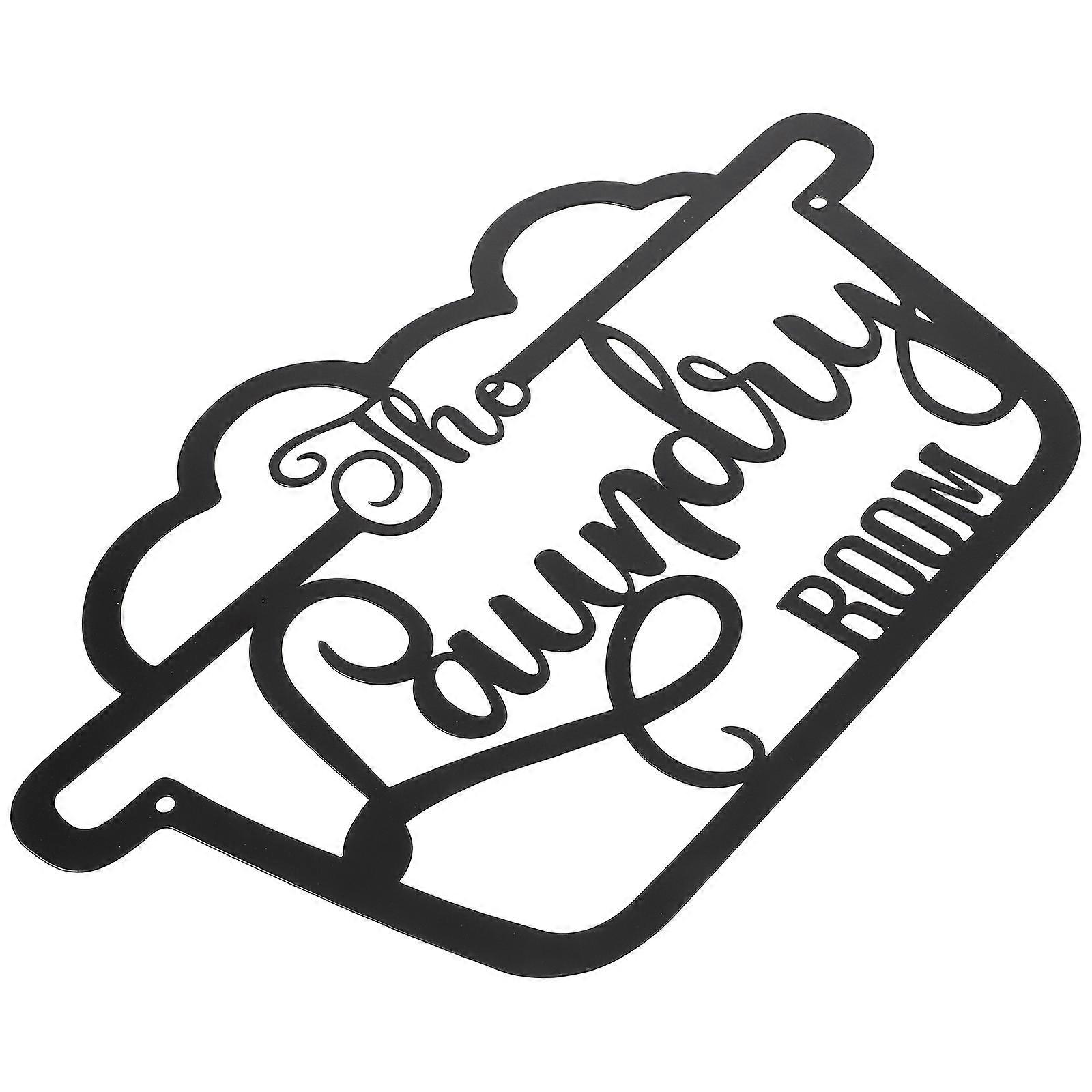 Classic Iron Sign, Perfect for Decorating Laundry Spaces