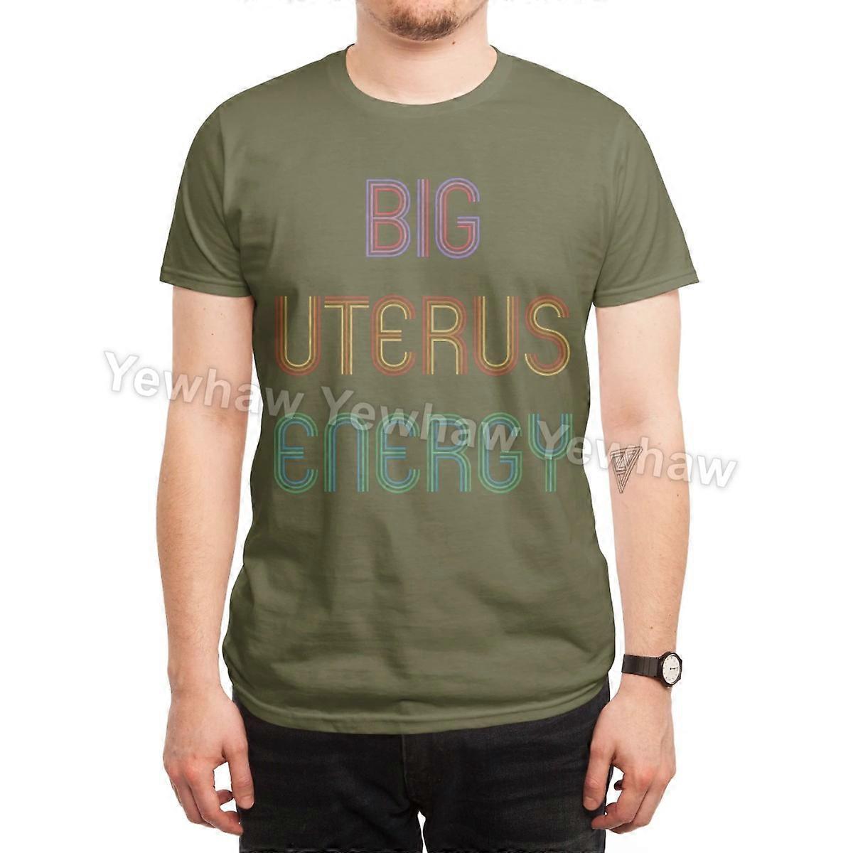 Big Uterus Energy T-Shirt retro feminist typography bold empowerment
