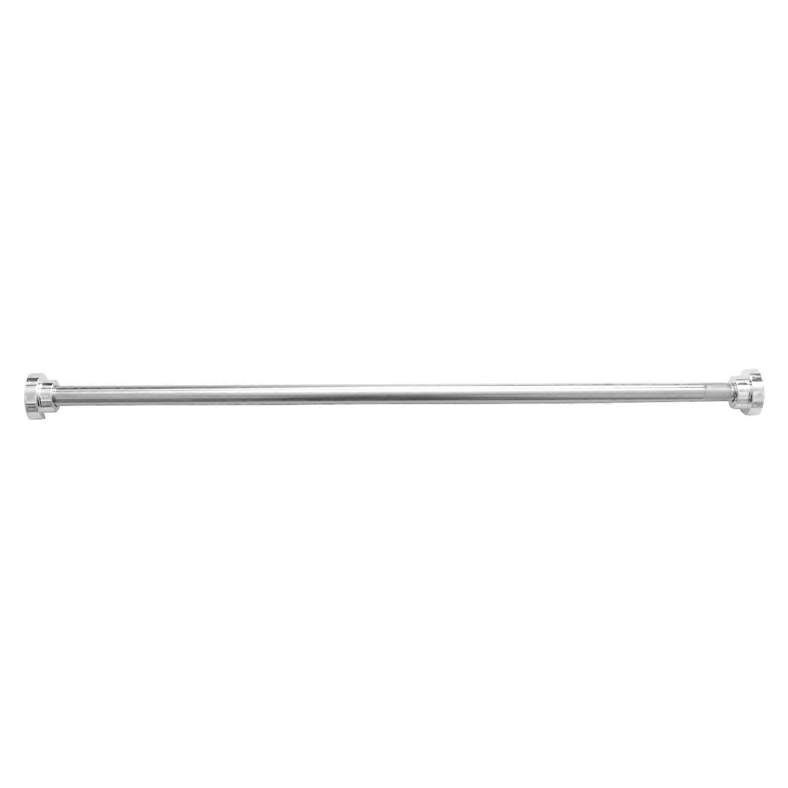 Spring Tension Rod Rail Adjustable Length Hanging Clothes Towels Curtains Silver 85CM to 150CM 1Pack