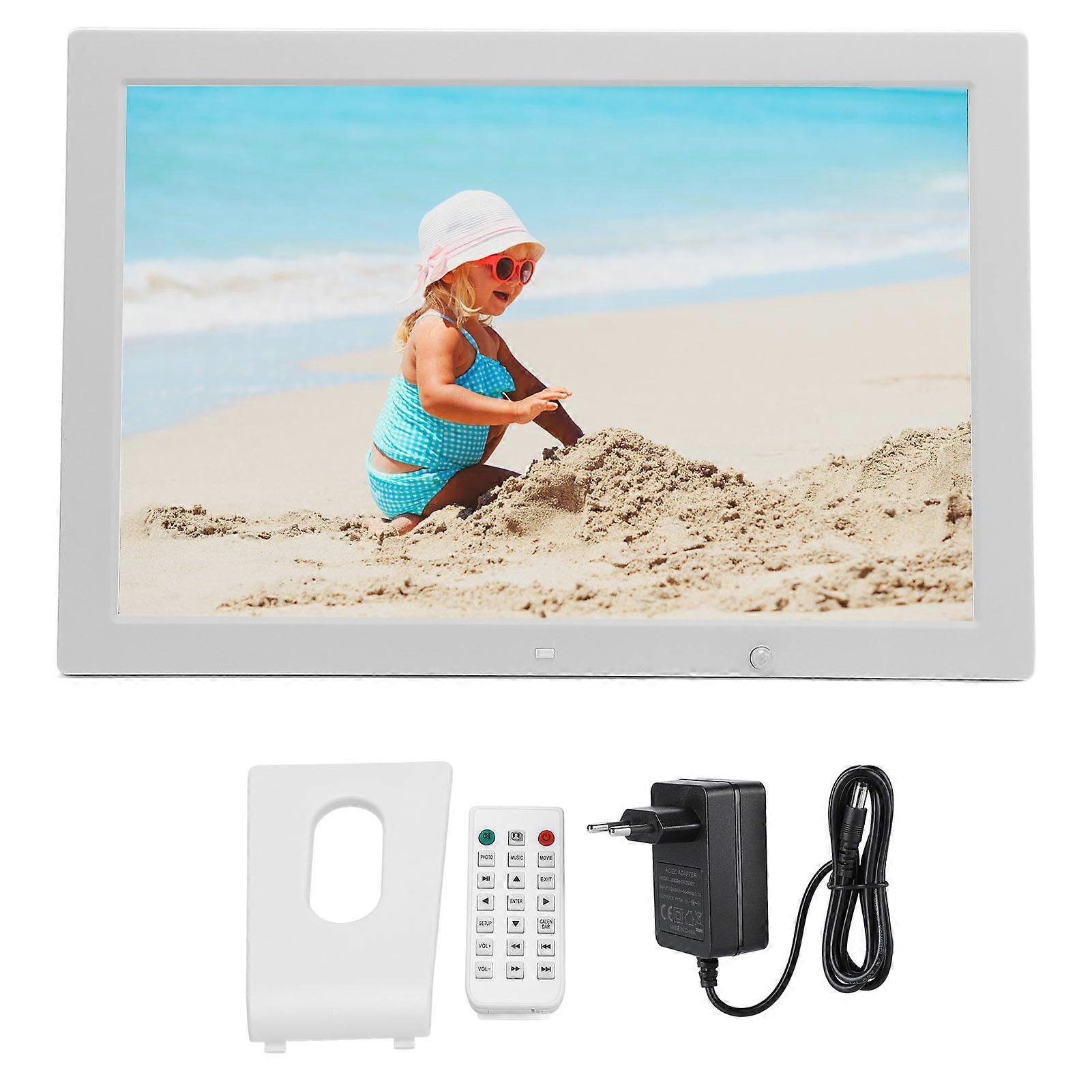 16.5" Motion Sensing Digital Photo Frame - HD Video, Music, Calendar, EU Plug