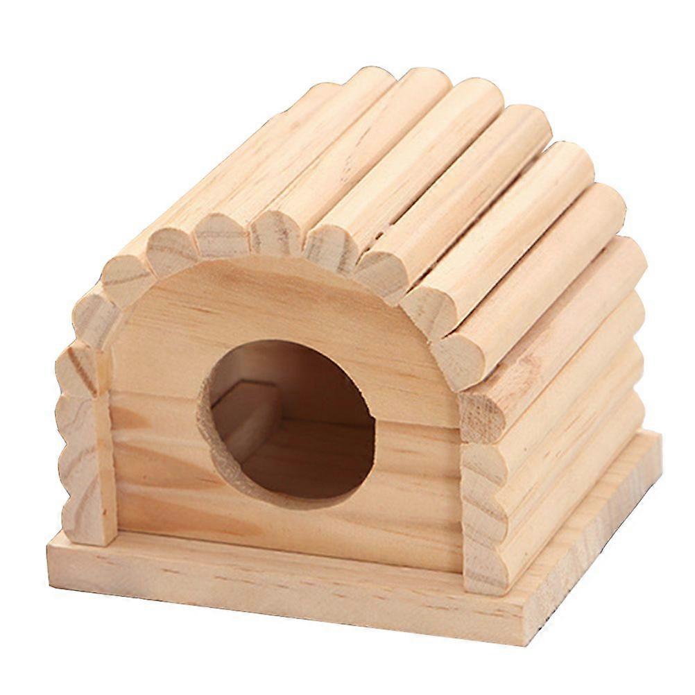 1Pc Wooden Hamster House Simple Hamster Shelter Nest Practical Pet Supply