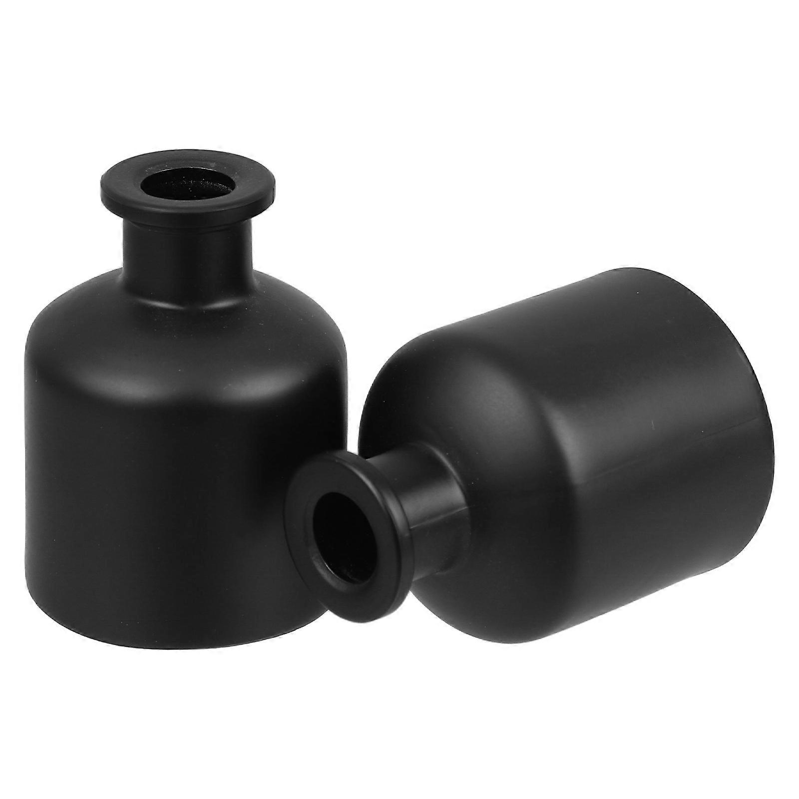 Elegant Cylindrical Diffuser Bottles 2pcs Refillable Perfume Containers for Home Fragrance & Stylish Room Decoration