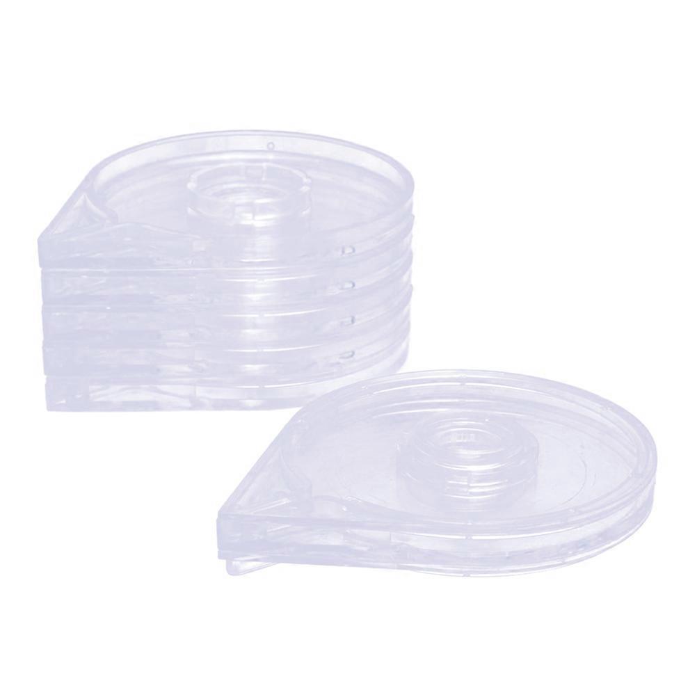 Manicure Tape Nail Strip Storage Nail Art Tools Stickers Dust Protection Diy Manicure Beauty Enthusiasts Transparent 2.6 2.6 1.8in 6Pcs