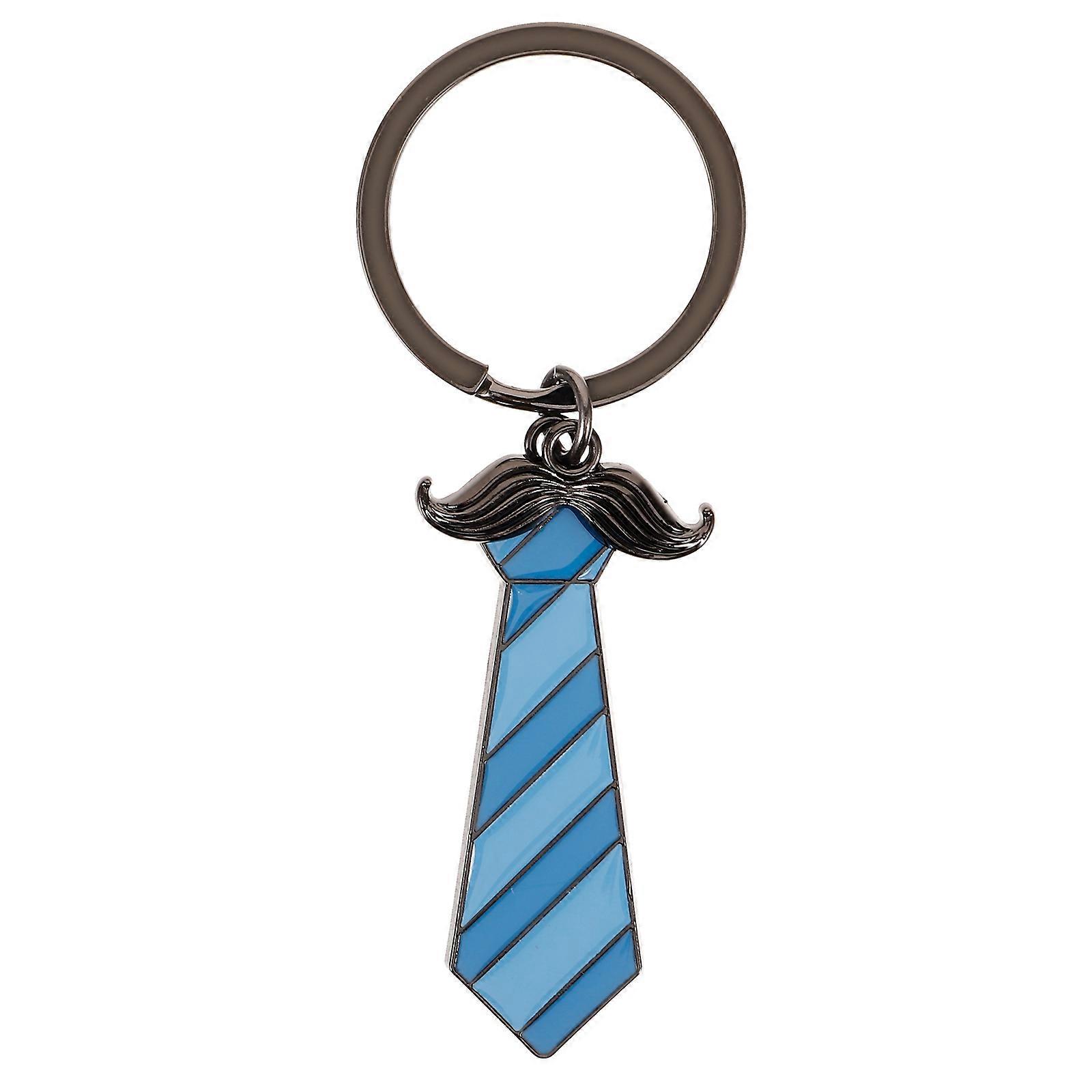 Delicate Keyring Tie Shape Zinc Alloy Keychain For Fathers Birthdays present Item 1Set