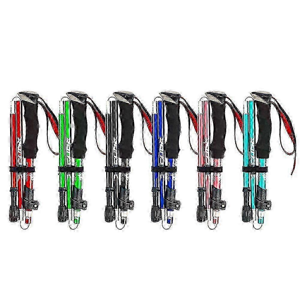 5-section Folding Trekking Poles Walking Stick Hiking Naturehike Antishock