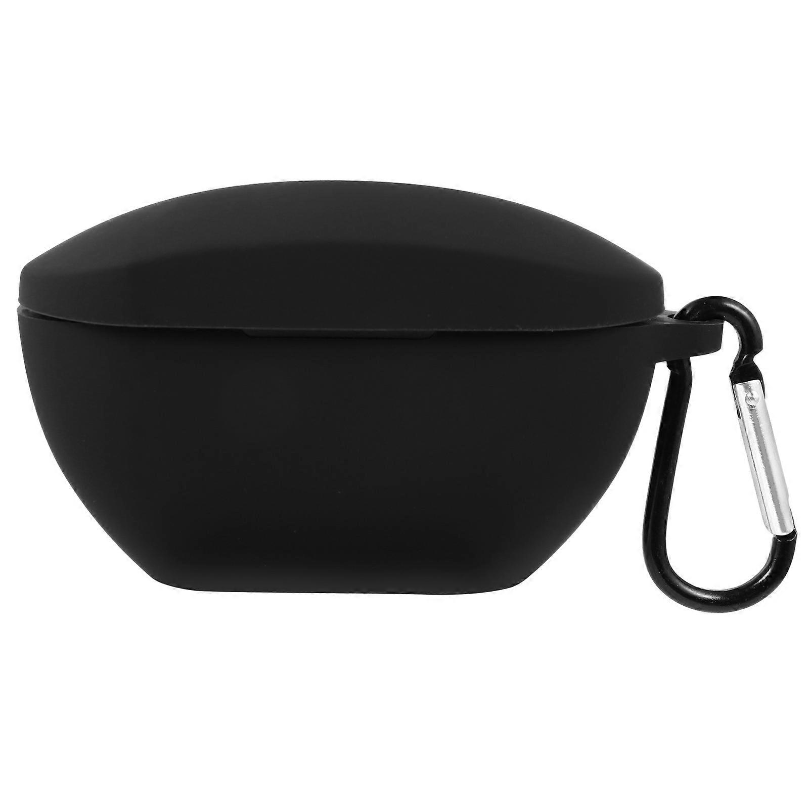 Small Headphone Case Dustproof for WF-SP800N Daily Use 9x5.5x3.2cm Black 1Set