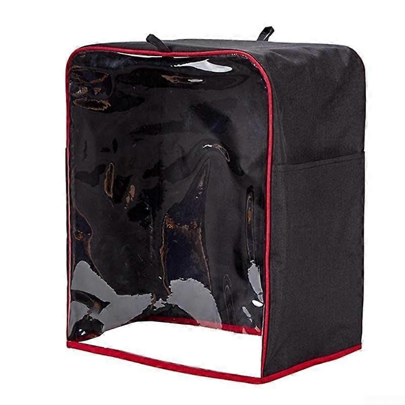 Blender Dust Cover for KitchenAid and Standard Models, Protective Black Red Case 35x24x45cm