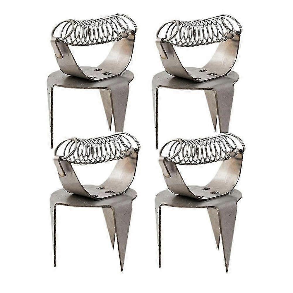 4 قطع الفخار الطين الصقيل المشابك مقاطع الصقيل DIY المحمولة عملية معدنية قوية الفخار التزجيج T