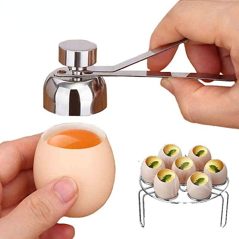 Metal Egg Scissors Egg Topper Cutter Shell Opener Boiled Raw Egg Open Kitchen Accessories