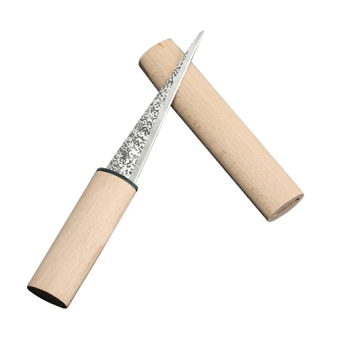 Wooden Ice Crusher with Stainless Steel Blade for Efficient Ice Block Chopping for Home Bar and Café Use