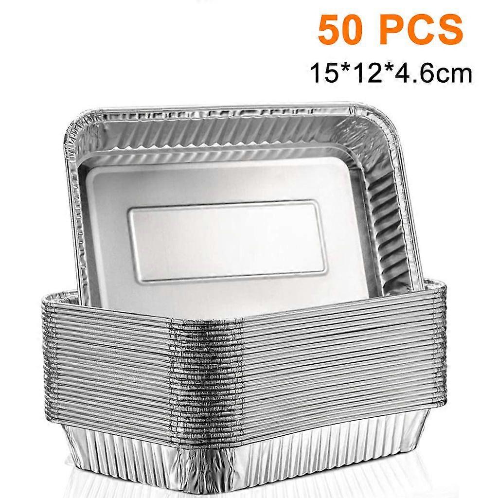 Aluminum Grill Tray, 15x12x4.6cm, Suitable for Baking, Grilling