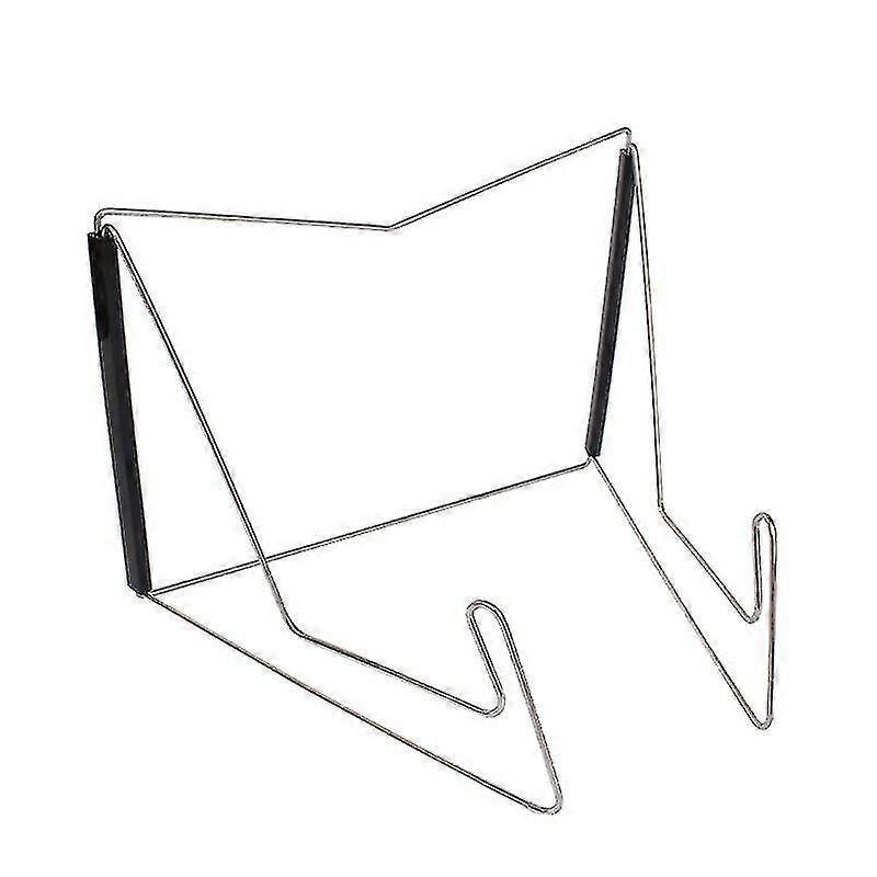 Adjustable Reading Stand, Music Book Display Holder, Foldable Metal Stand, (black)