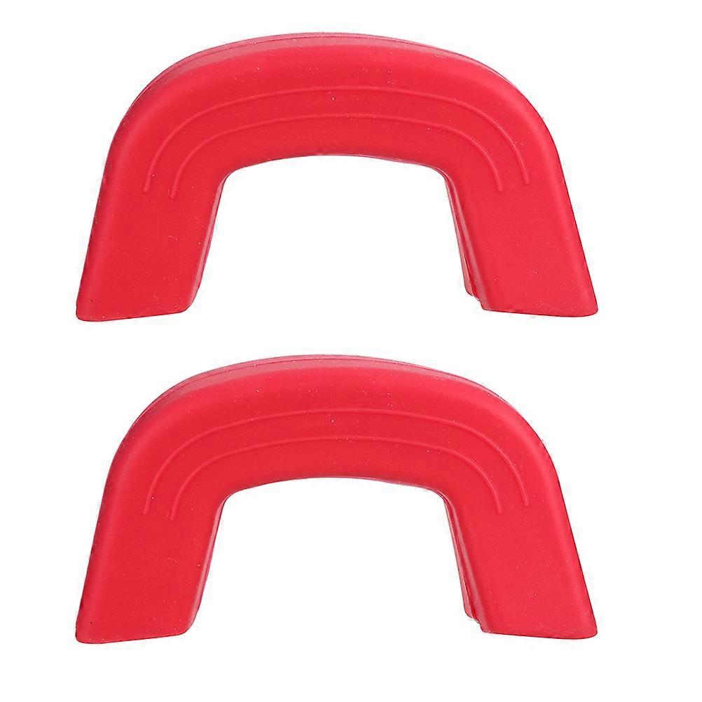 Red Silicone Pot Handle Cover Heat Resistant Anti Scald Gloves for Kitchen Use Suitable for Pan and