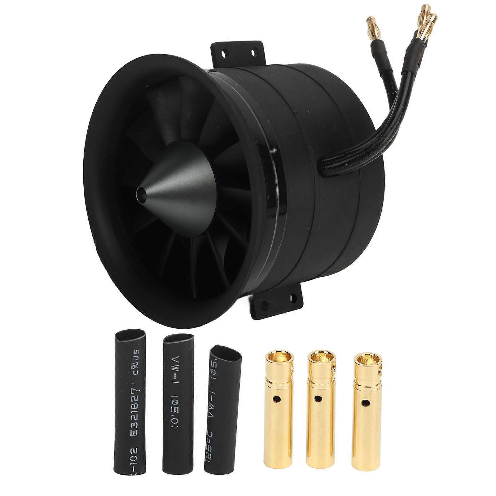 EDF 80mm 12ブレードダクテッドファン、3538 2000KV RCブラシレスモーター、UAV航空機用マルチコプターRC平面ヘリコプターCCW