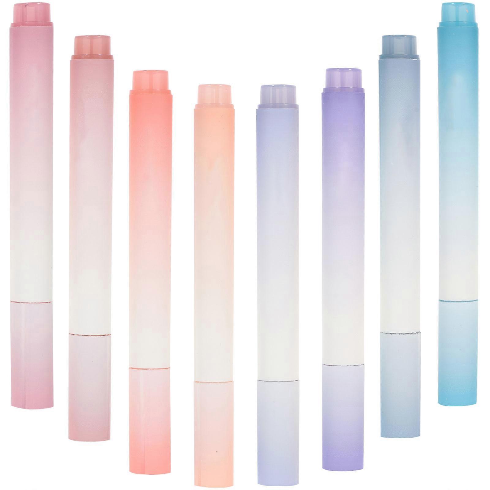 Highlighter Marker For Graffiti Comfortable Handle Fiber Tip 8Pcs