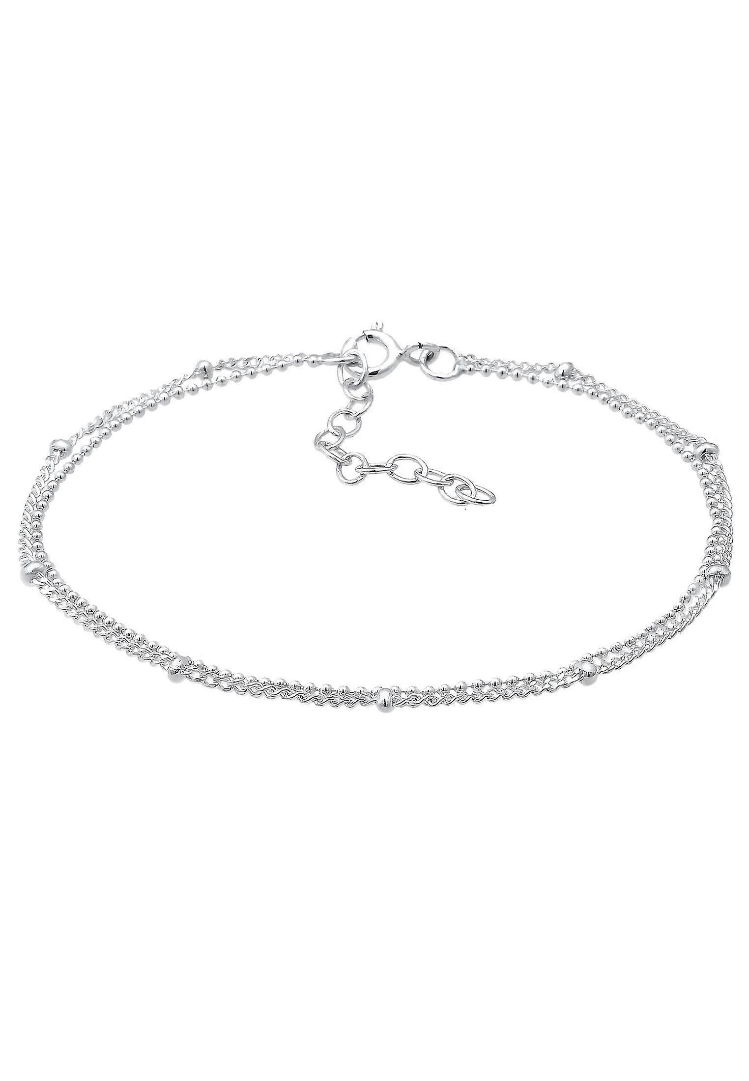 Trend Geo Women's Basic Layer Chain Ball Bracelet in 925 Sterling Silver