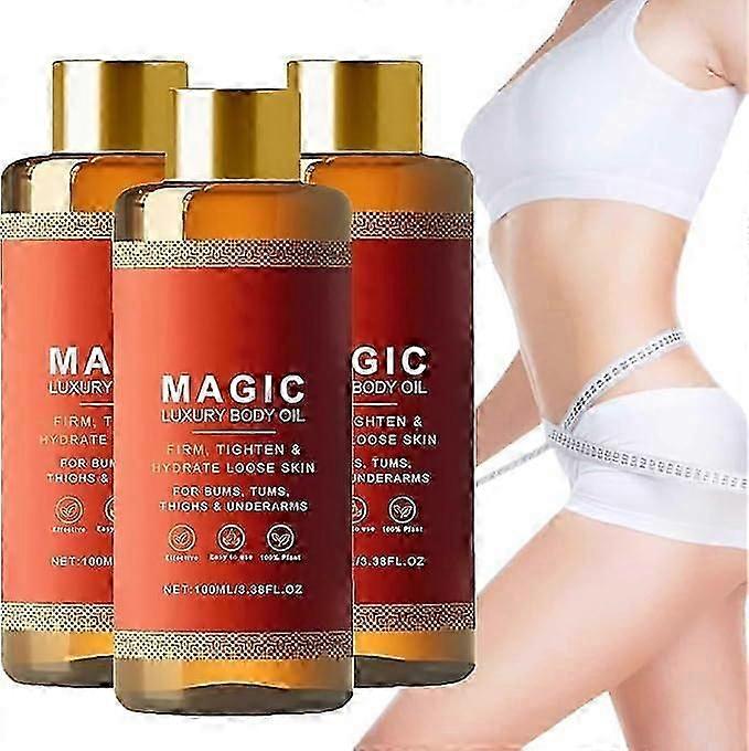 Magic Body Oil - 100ml, 1/2/3Τμχ Συσφικτικό Λάδι, Magic Luxury Body Oil Ενυδατική κρέμα, Λάδι Σώματος Πολλαπλών Χρήσεων για Χέρια, Στήθος, Μηρούς, Σύσφιξη &; Lifting Mag