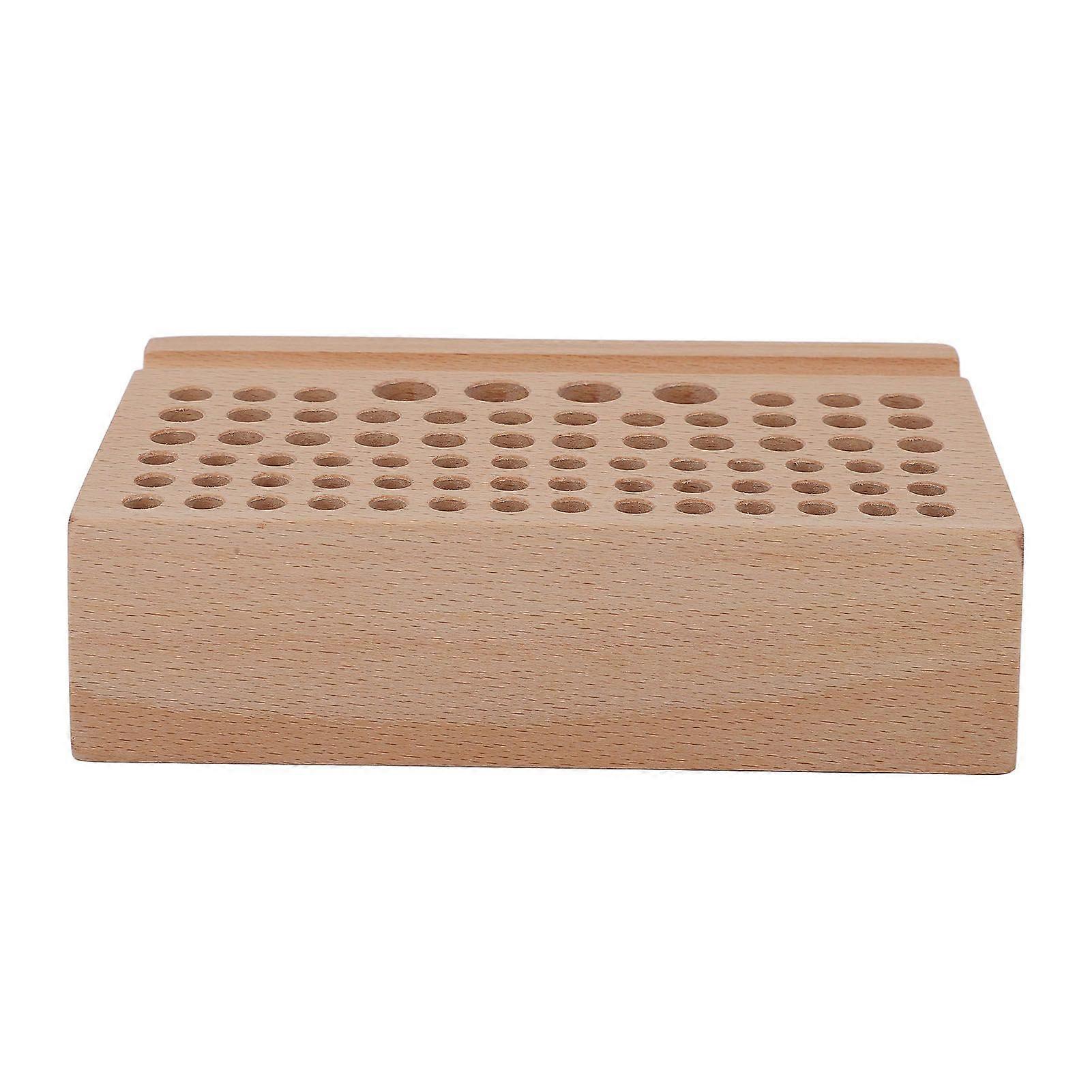 2025 Latest Model  Leather Craft Tool Holder 76 Holes Durable Beech Diverse