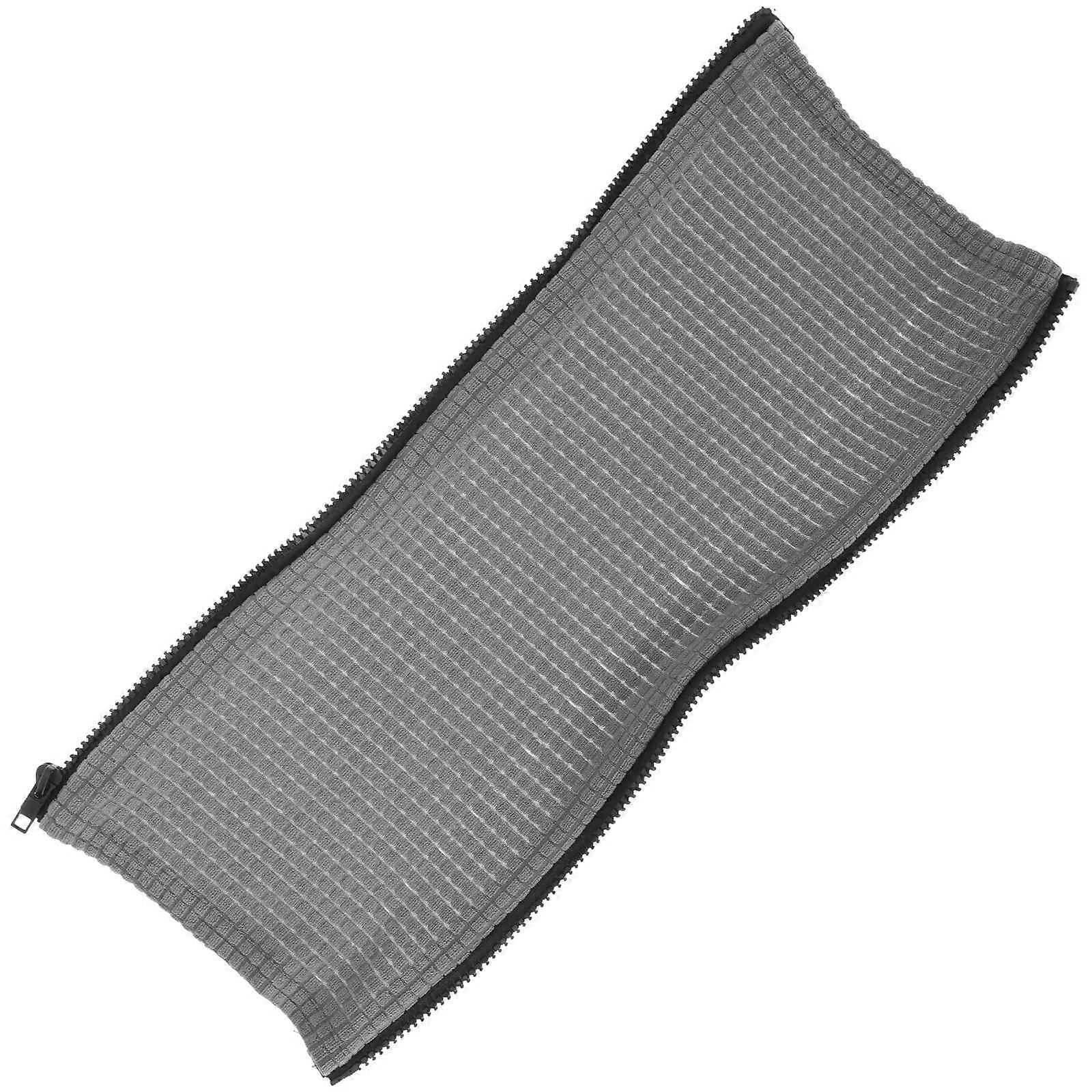 Thick Armrest Pads for Office Use Polyester Material 43x17cm Grey 1Set