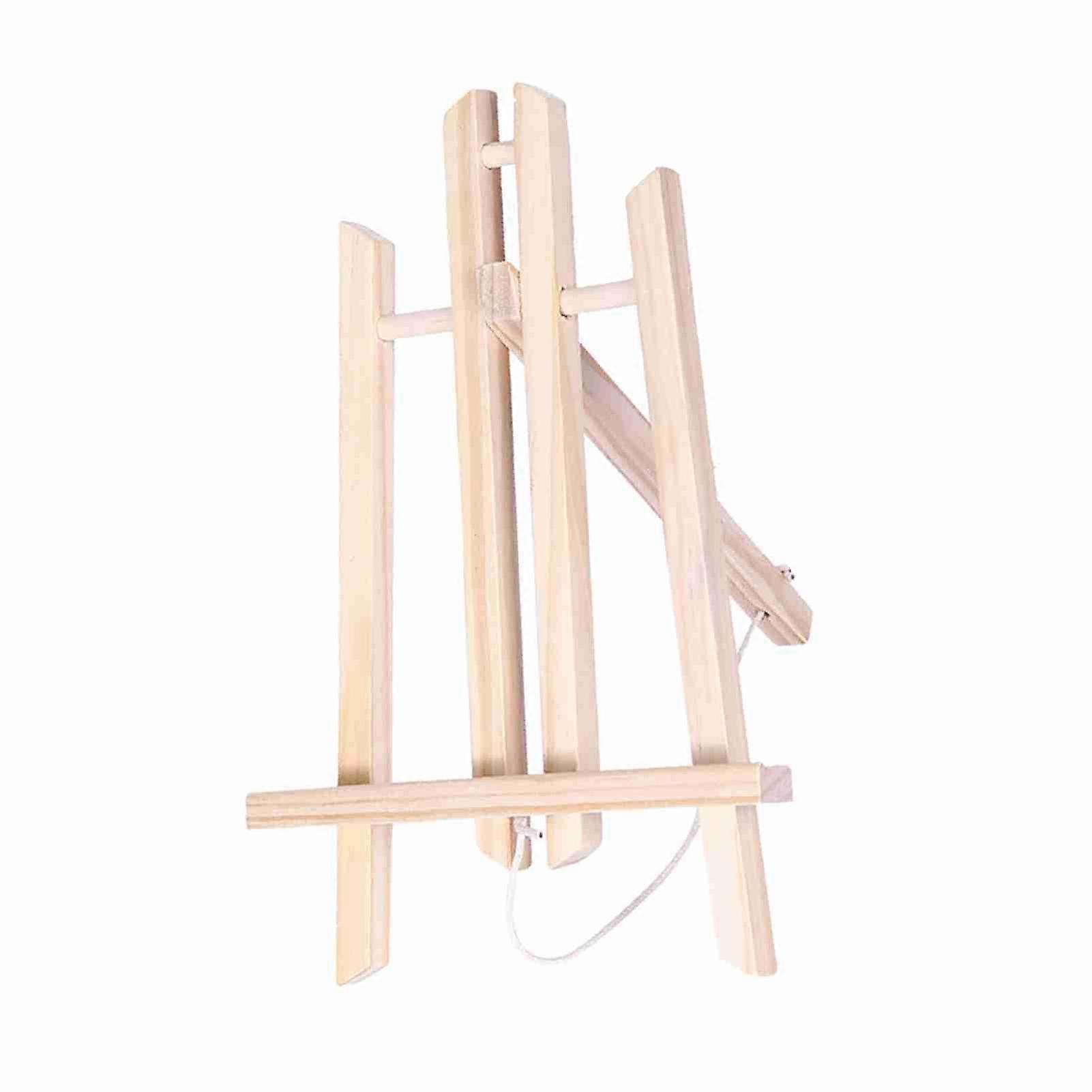Mini Portable Wooden Art Easel Stand Adjustable Angle Tabletop Painting Easel Display Stand Art Supplies for Children Students Artist Adults
