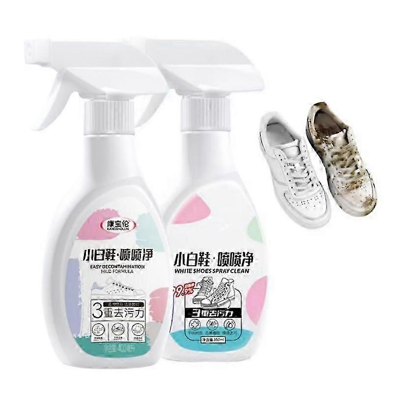 منظف الأحذية للأحذية الرياضية 350 مل عامل تنظيف للأحذية البيضاء أحذية رياضية خفيفة الوزن رذاذ مزيل البقع للنسيج متماسكة PU