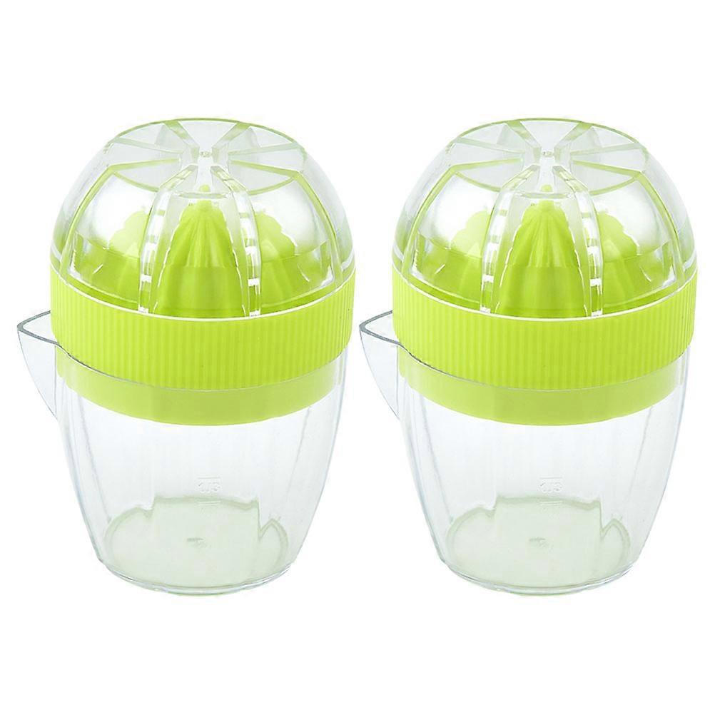 Portable Lemon Juicer Manual Citrus Squeezer Easy Cleaning Space Saving 2Pcs