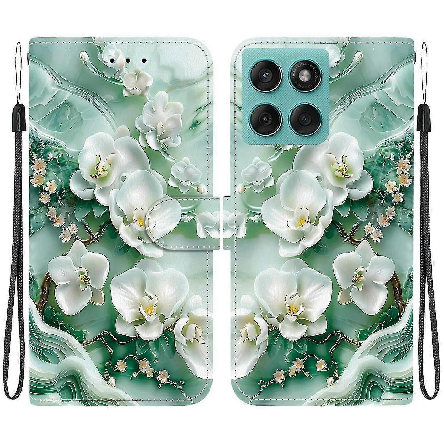 For Motorola Edge 60 5g/ 60 Fusion 5g Case Pattern Printing Anti-drop Leather Flip Wallet Phone Cover
