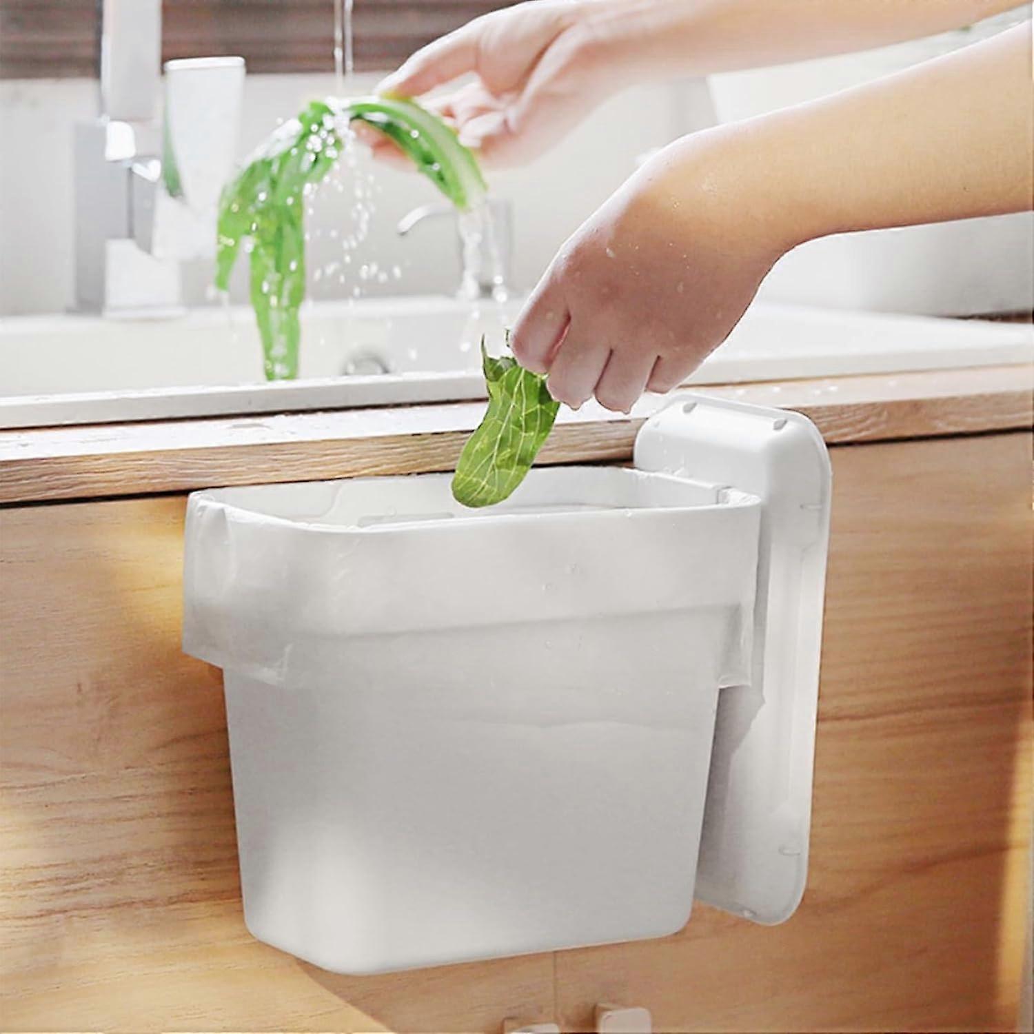 1 piece hanging trash can with lid, suitable for kitchen camping,