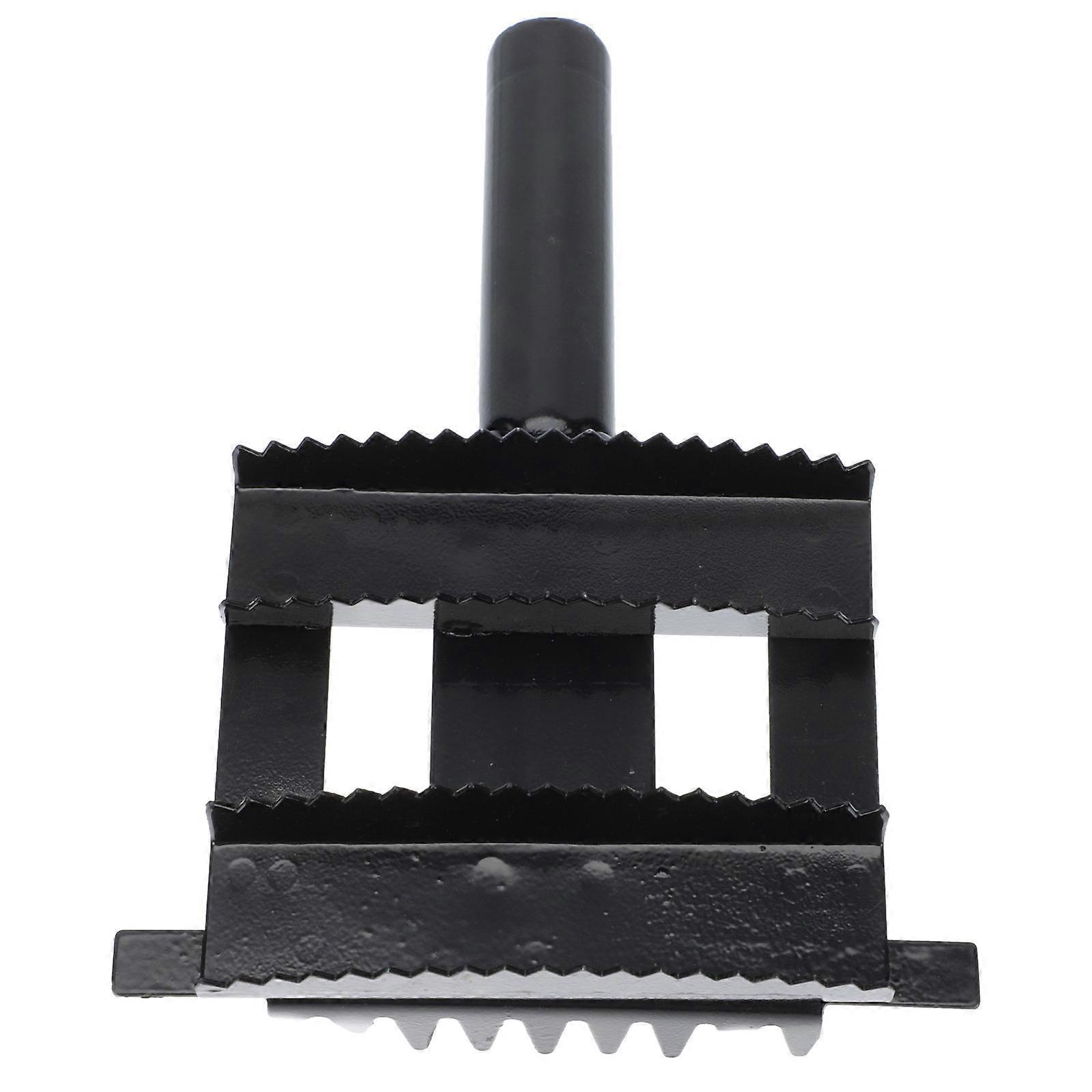 Black Iron Serrated for Hair with Comfortable Ergonomic Handle and Non Slip to Clean Durability Ensured