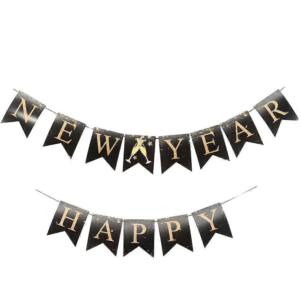 Hanging Banners Paper Party Decoration Festive Gatherings Banquet Rectangular Style 1Set