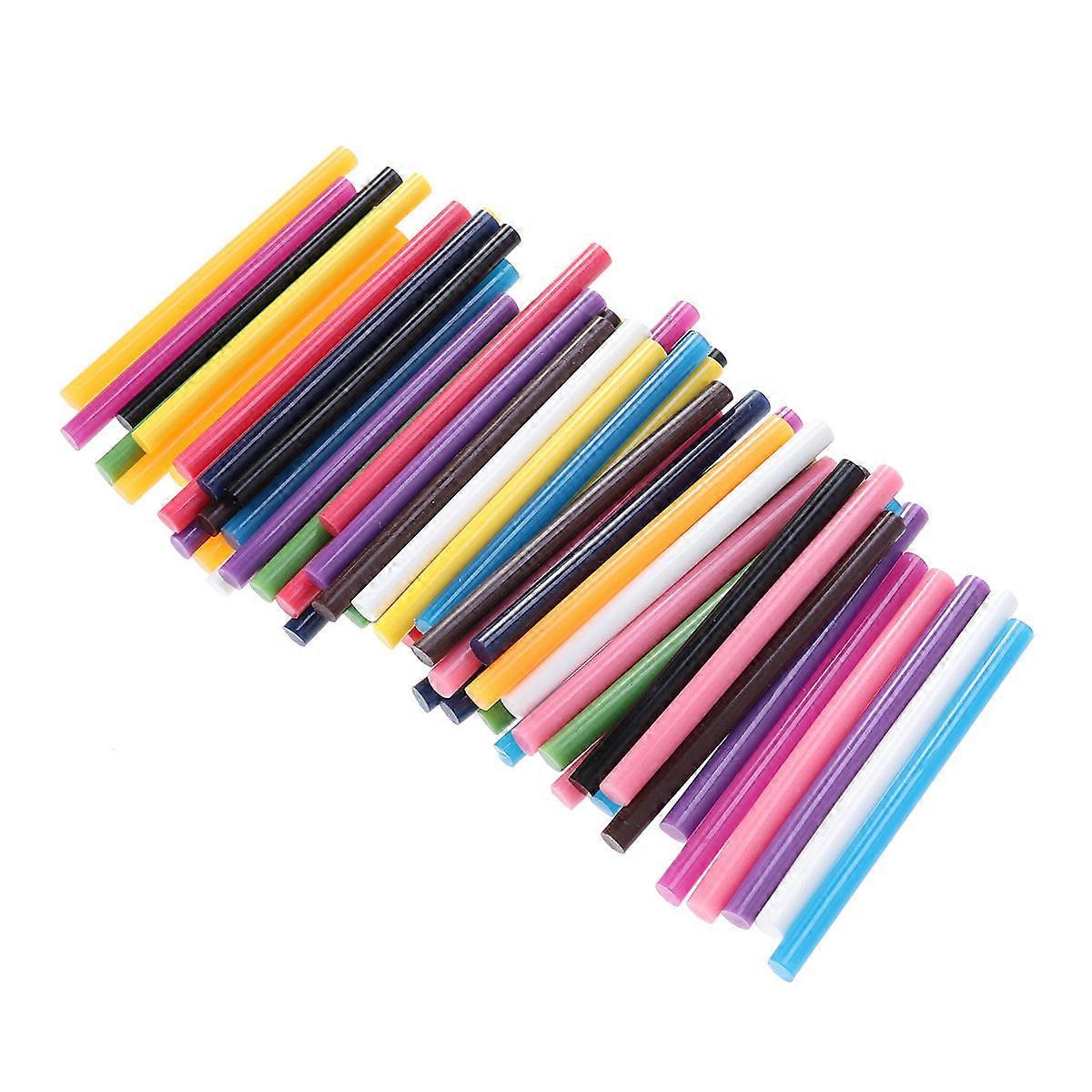 Material Hot Glue Sticks Easy To Use High Transparency Fast Curing Mixed Color 60Pcs