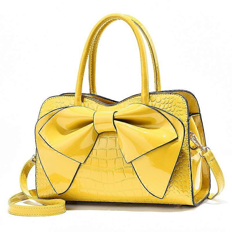 8111 Bow Bright Leather Ladies Handbag