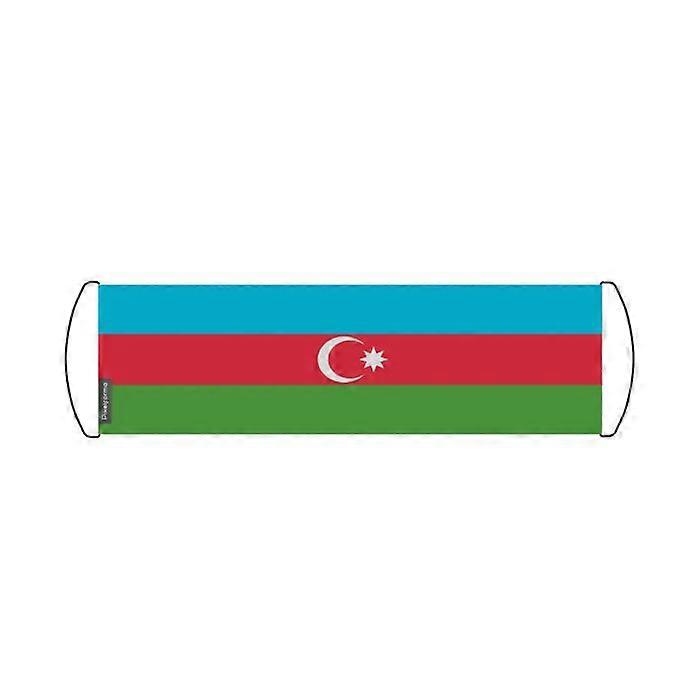 Flag - Multicolored - Azerbaijan - 24 x 70 cm - Waterproof fabric - Light and durable