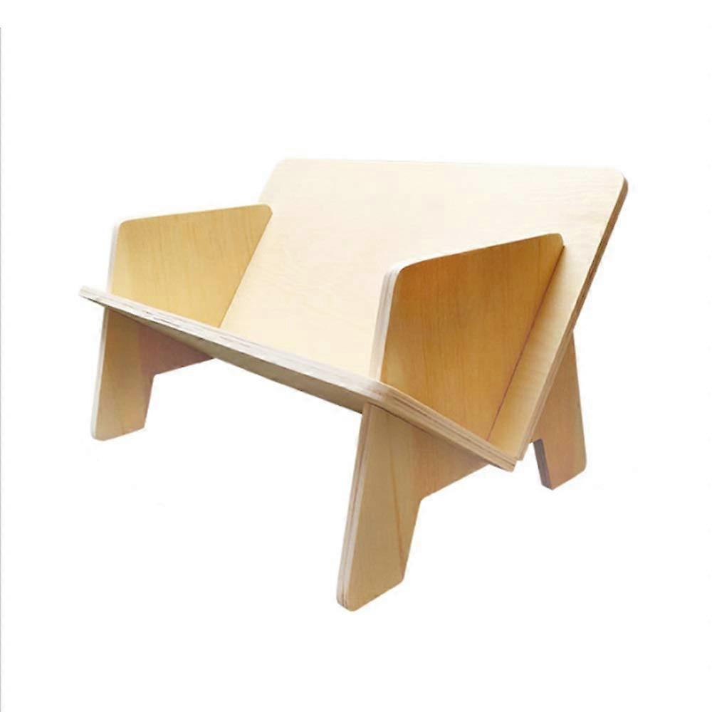 Desk Magazine Rack, 2 Pieces Creative Wooden Bookshelf for Desk, Office, School, Home (Color: As Pictured, Size: 40 x 26 x 24 cm)