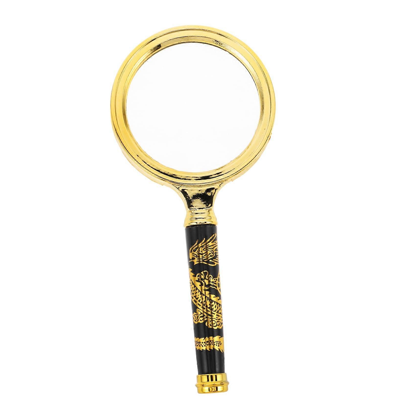 Handlupe: Vintage Decorative Magnifying Glass with Retro Design, 70mm for Seniors, Lightweight and Easy to Use